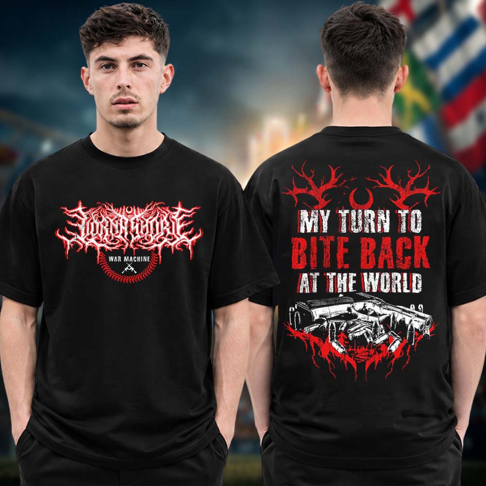 Lorna Shore War Machine Collection Eagle My Turn Two Sided Unisex T Shirt