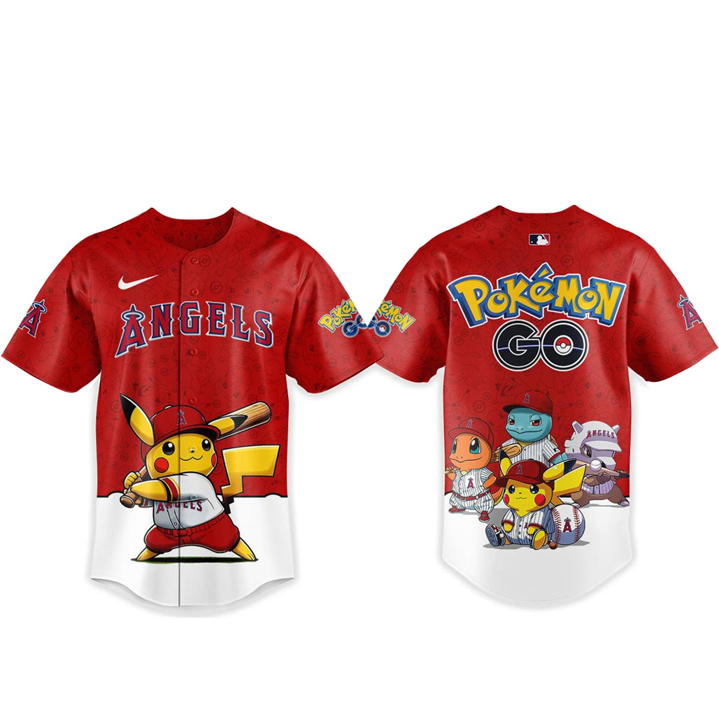 Los Angeles Angels Pokemon Go Night 2026 Baseball Jersey