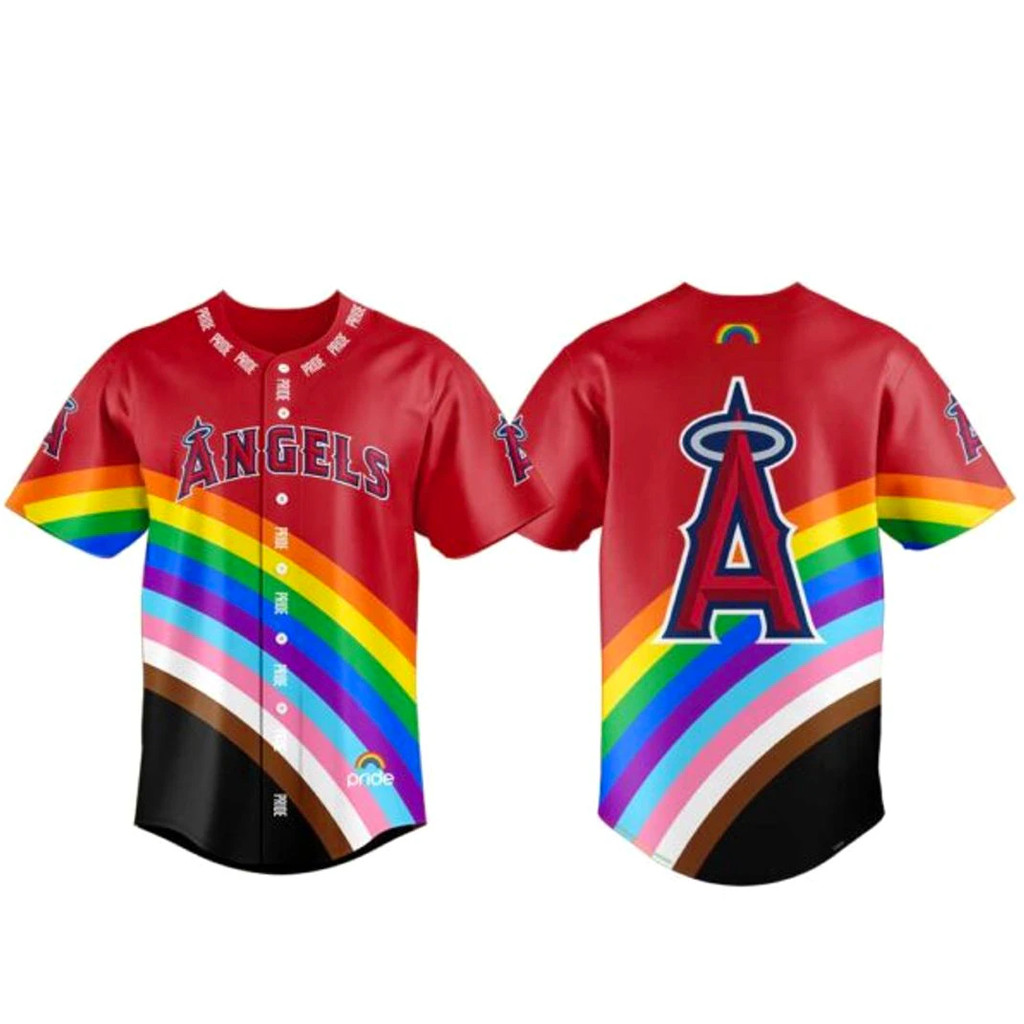 Los Angeles Angels Pride Night 2026 Baseball Jersey