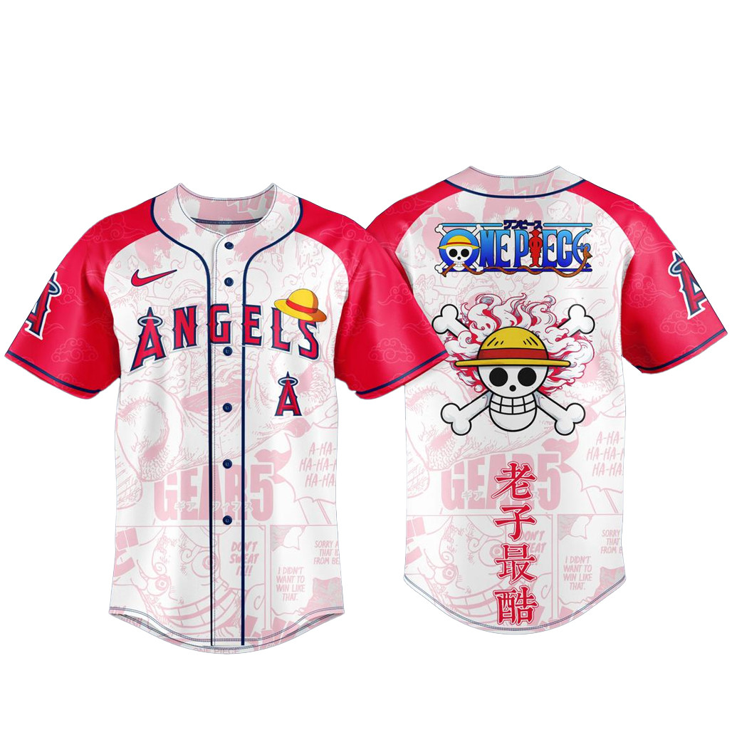 Los Angeles Angels x One Piece Night 2026 Baseball Jersey