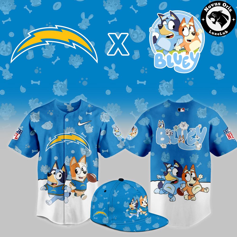 Los Angeles Chargers x Bluey Night NFL Custom Edition Jersey