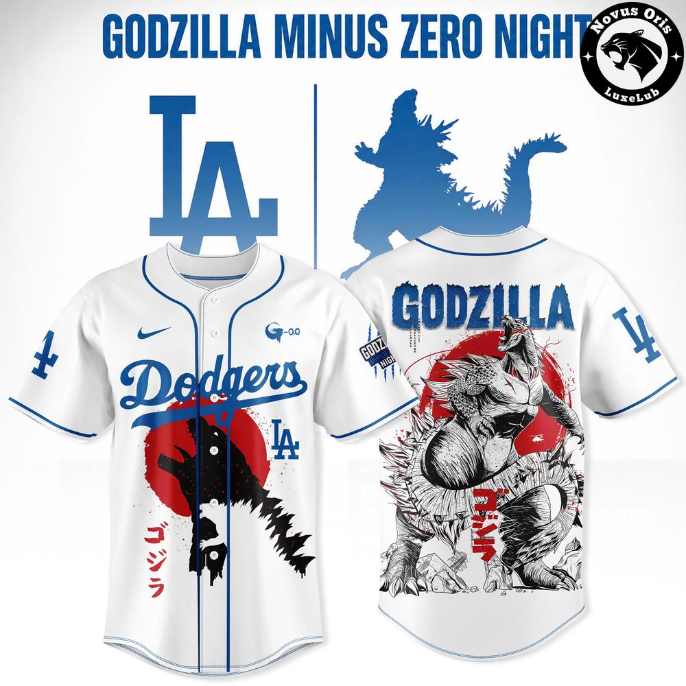 Los Angeles Dodgers Godzilla Minus Zero Night 2026 Baseball Jersey 1 - Unicasport Los Angeles Dodgers Godzilla Minus Zero Night 2026 Baseball Jersey