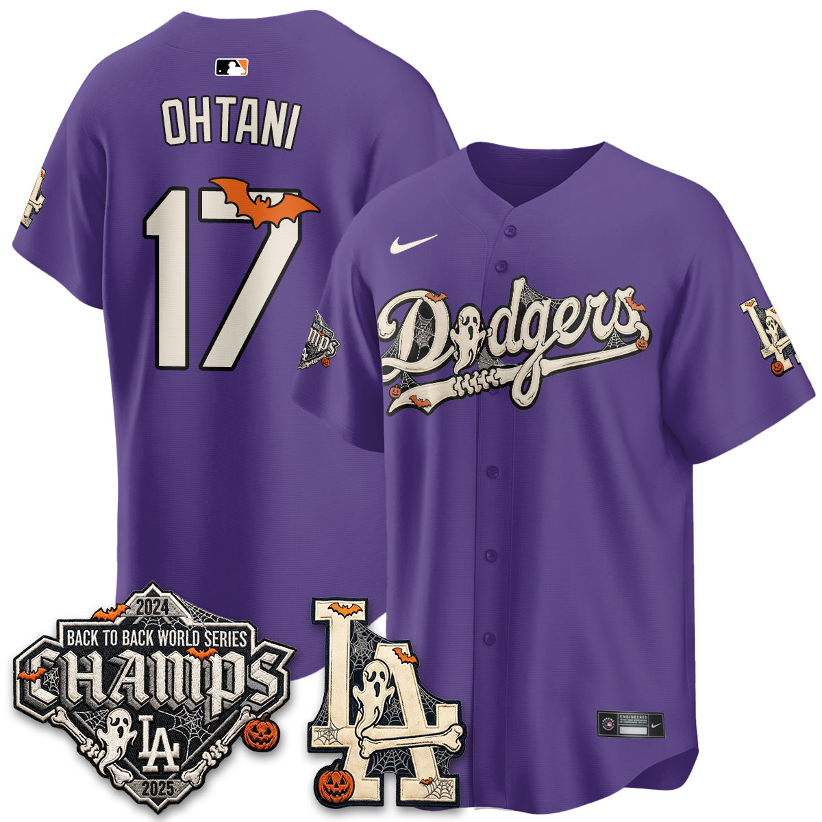 Los Angeles Dodgers Shohei Ohtani 17 Halloween Purple Baseball Jersey Baseball Collection 1 - Unicasport Los Angeles Dodgers Shohei Ohtani 17 Halloween Purple Baseball Jersey Baseball Collection