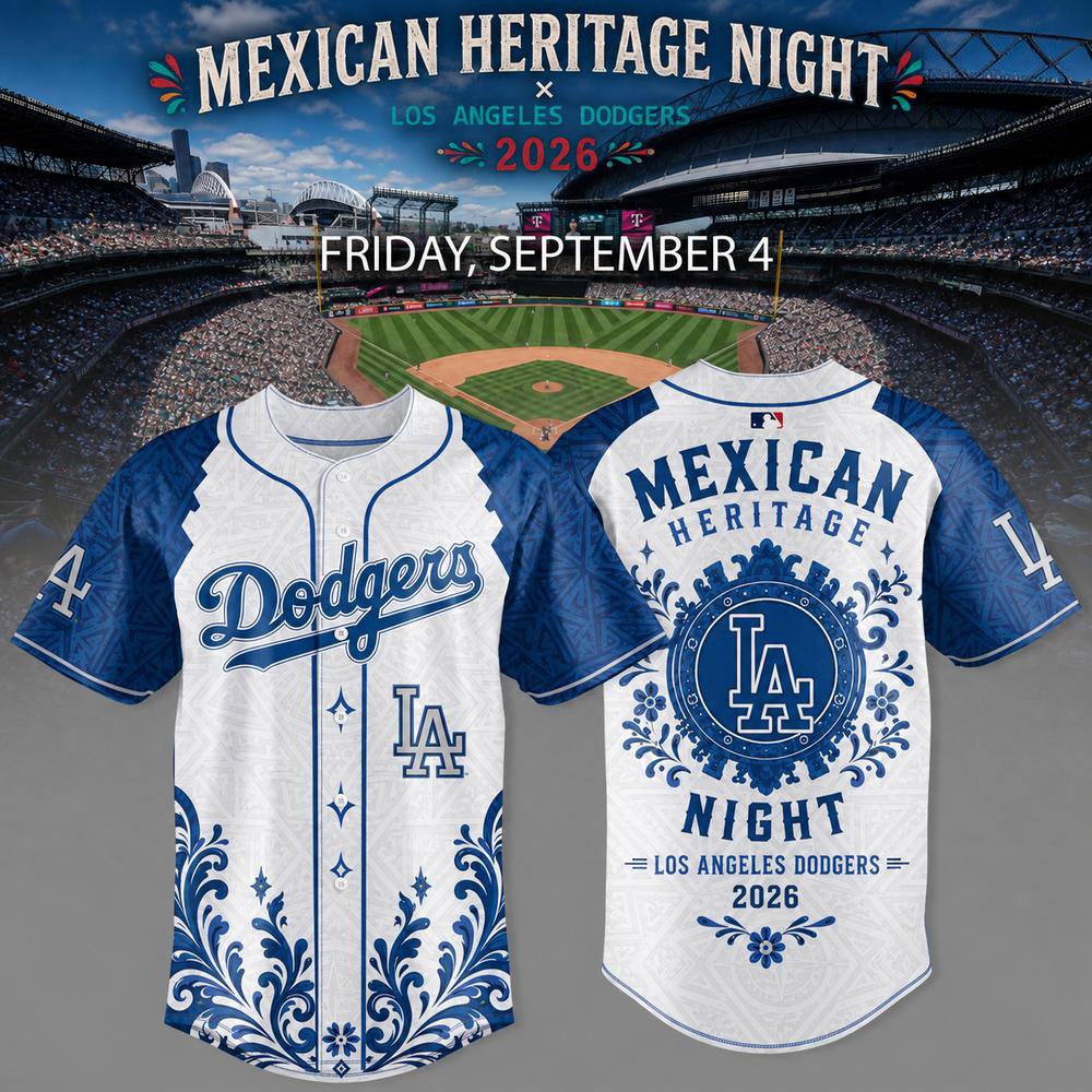 Los Angeles Dodgers 2026 Mexican Heritage Night Baseball Jersey 1 - Unicasport Los Angeles Dodgers 2026 Mexican Heritage Night Baseball Jersey