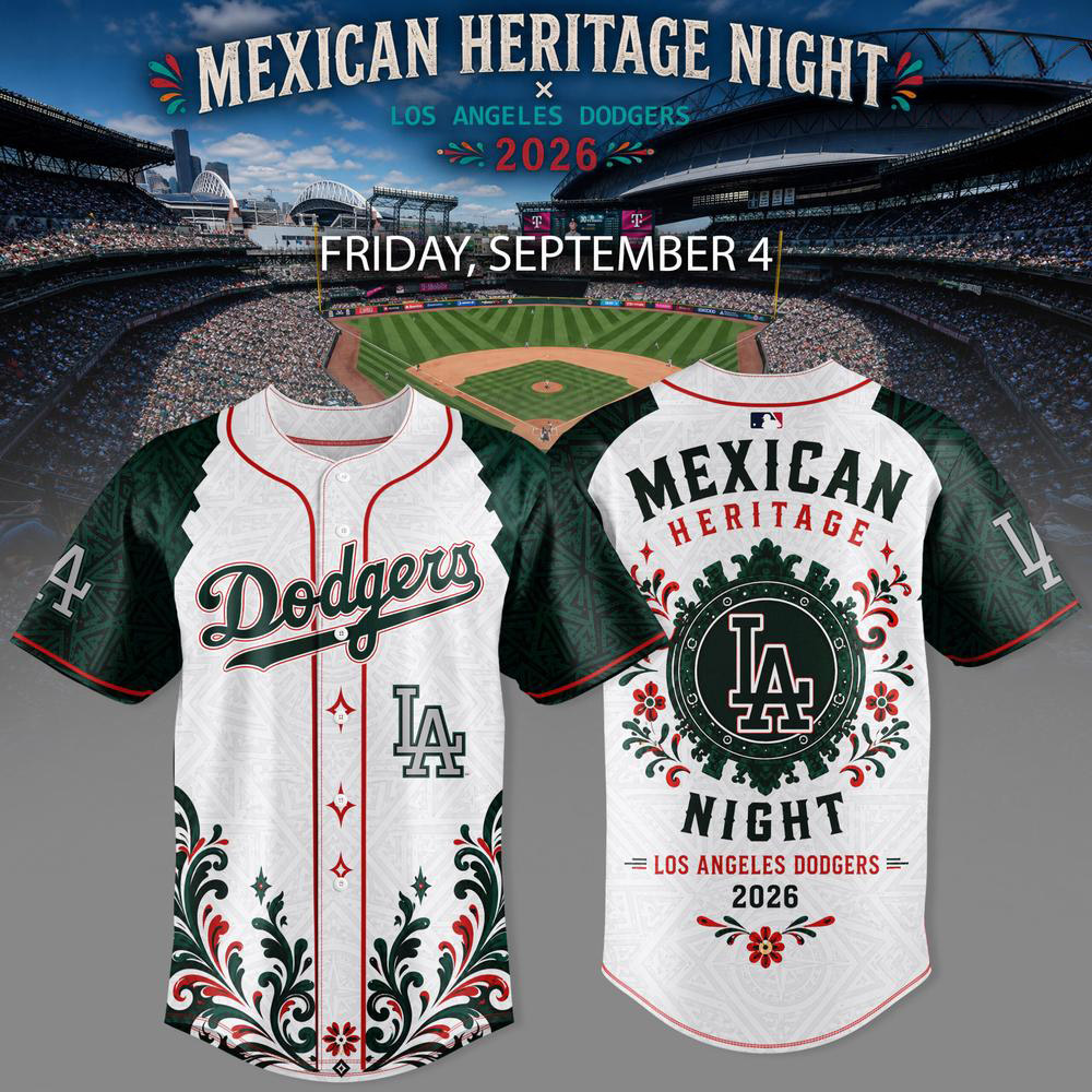 Green Los Angeles Dodgers Mexican Heritage Night 2026 Baseball Jersey 1 - Unicasport Green Los Angeles Dodgers Mexican Heritage Night 2026 Baseball Jersey
