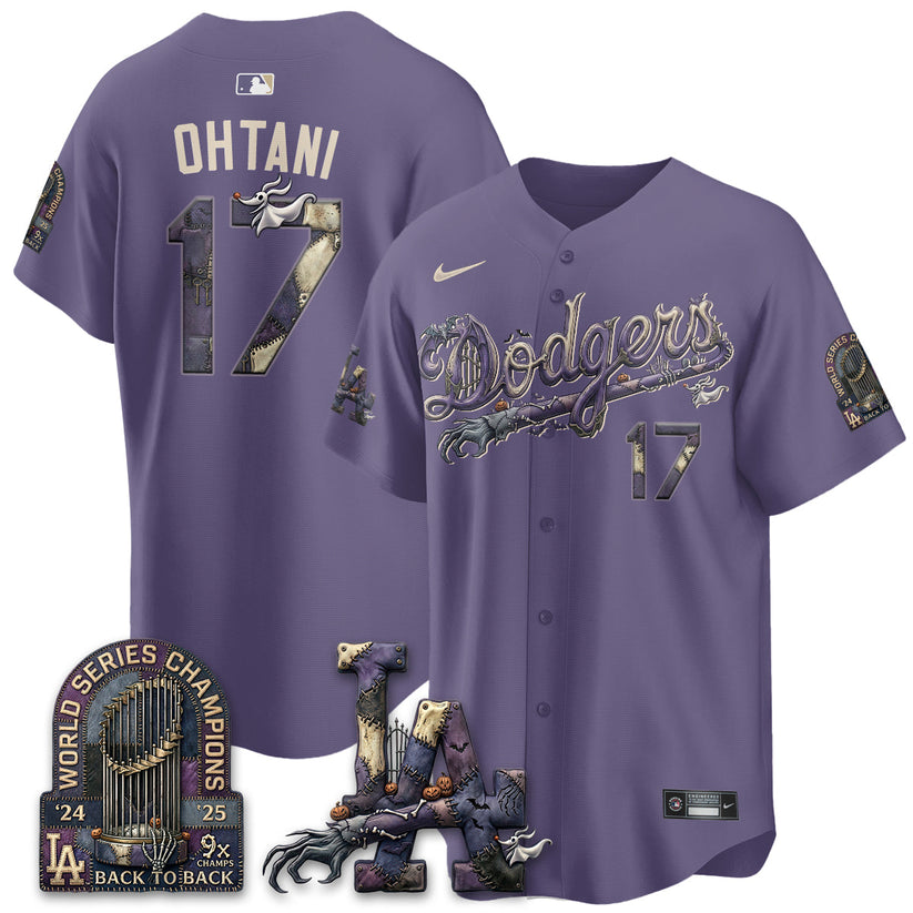 Los Angeles Dodgers Shohei Ohtani 17 Nightmare Purple Baseball Jersey Baseball Collection 1 - Unicasport Los Angeles Dodgers Shohei Ohtani 17 Nightmare Purple Baseball Jersey Baseball Collection