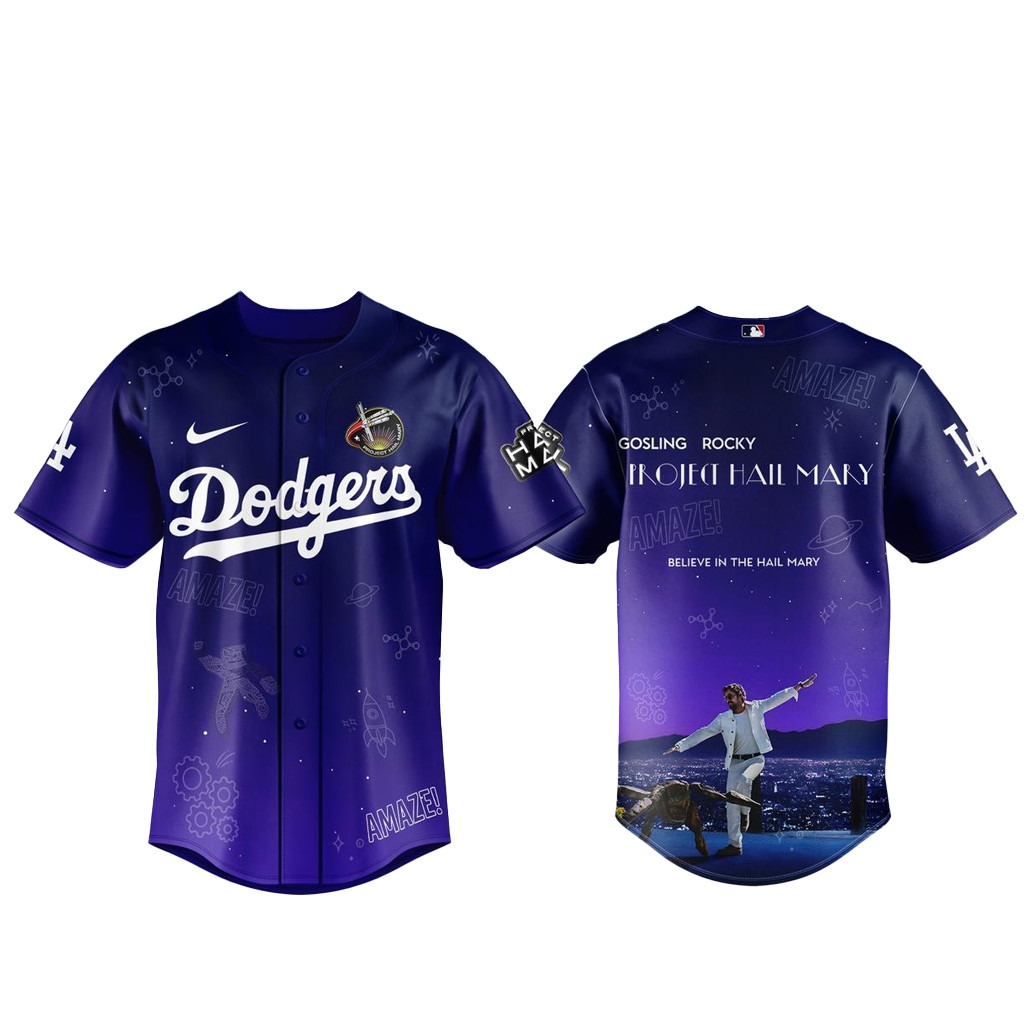 Los Angeles Dodgers Project Hail Mary 2026 Baseball Jersey
