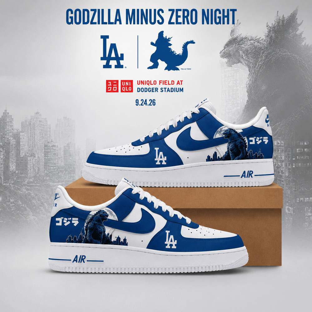 Los Angeles Dodgers x Godzilla Minus One Special AF1 Shoes