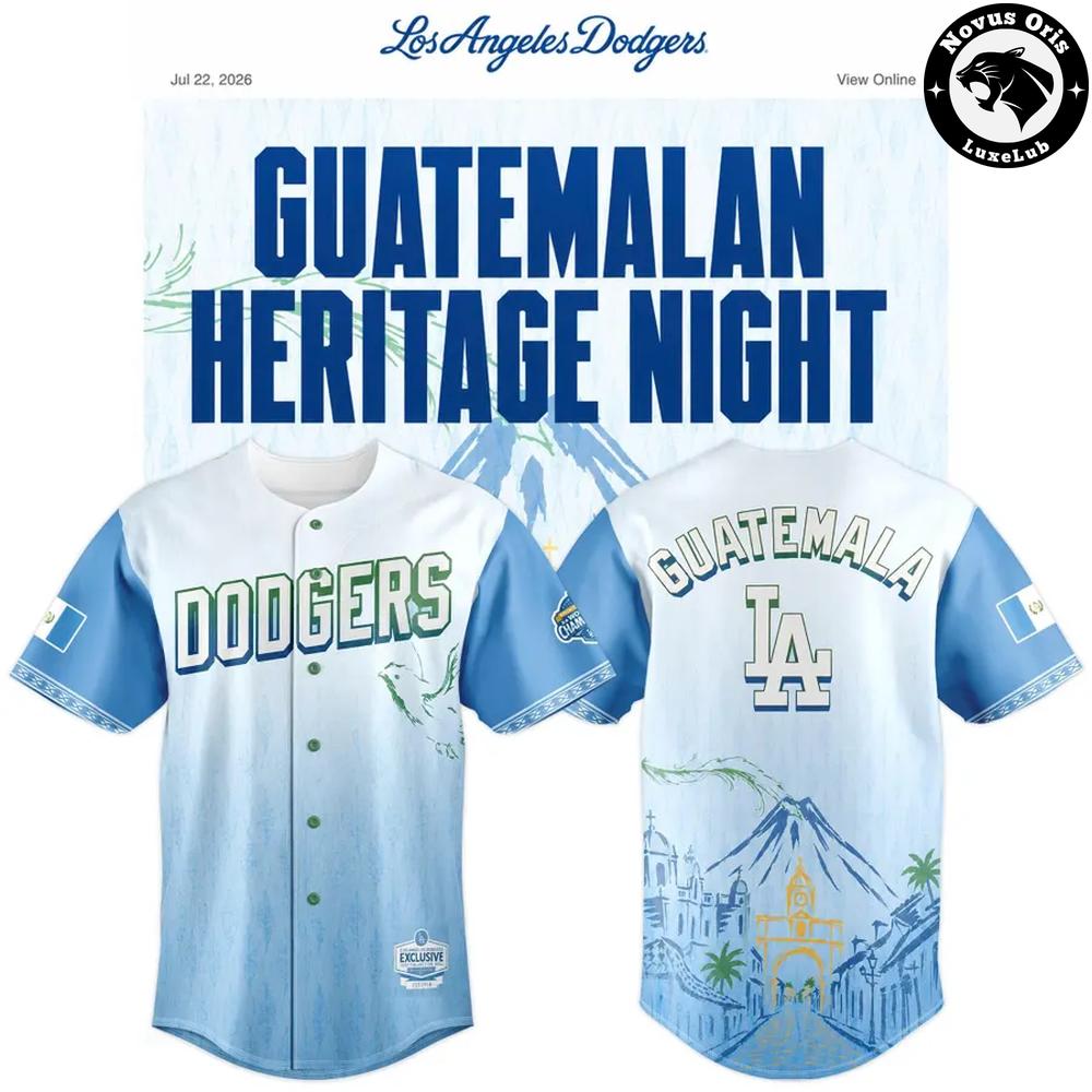 Los Angeles Dodgers x Guatemalan Heritage Night 2026 Baseball Jersey