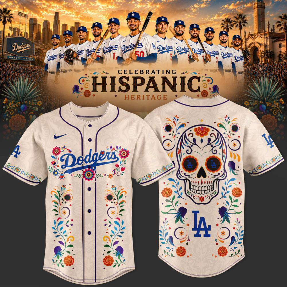 Los Angeles Dodgers Hispanic Heritage Month Baseball Jersey 1 - Unicasport Los Angeles Dodgers Hispanic Heritage Month Baseball Jersey