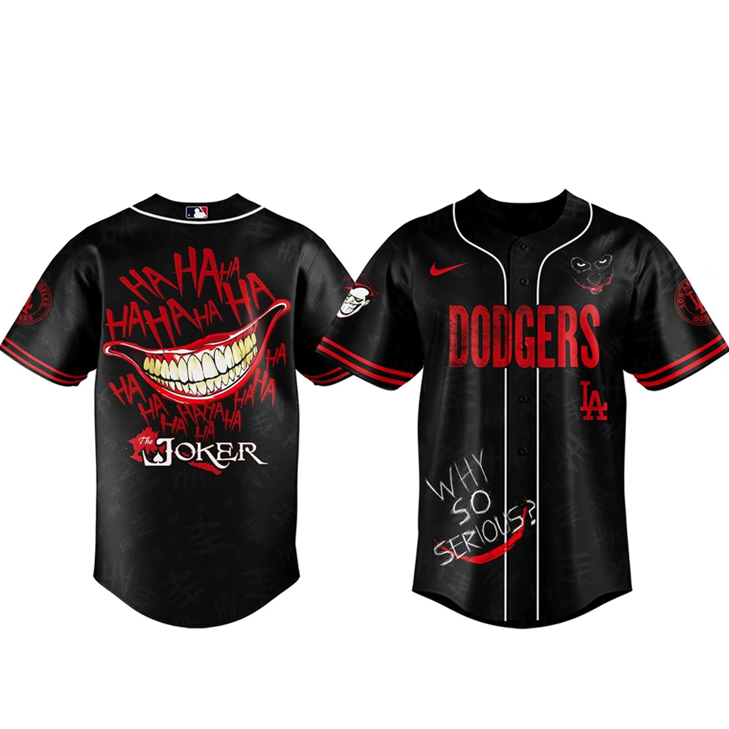 Los Angeles Dodgers x Joker Game Night 2026 Baseball Jersey