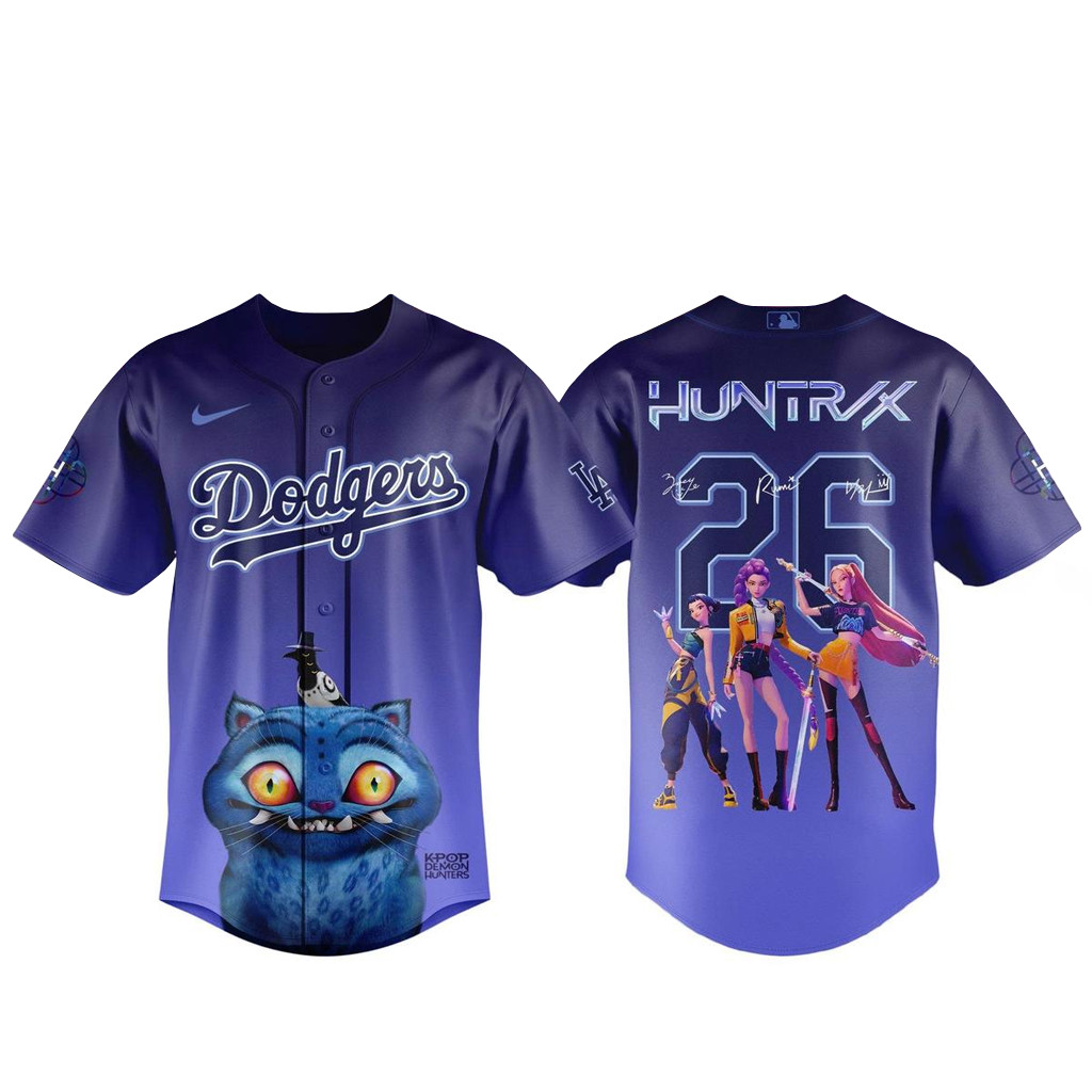 Los Angeles Dodgers x K-Pop Demon Hunters Night 2026 Baseball Jersey