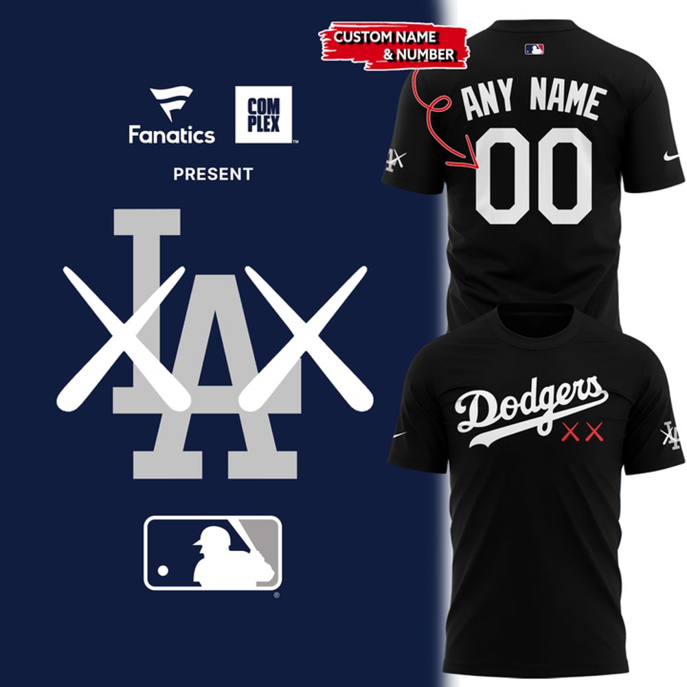 Los Angeles Dodgers x KAWS 2026 Special Edition Black Shirt