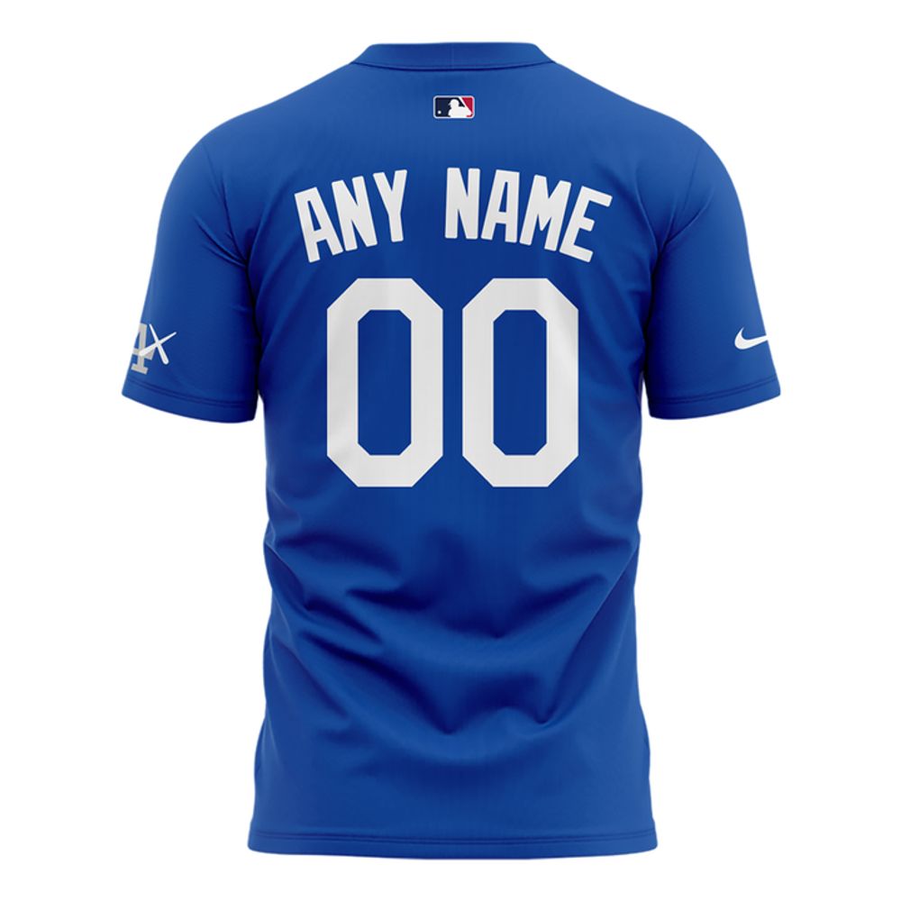 Los Angeles Dodgers x KAWS 2026 Special Blue Shirt - Image 3