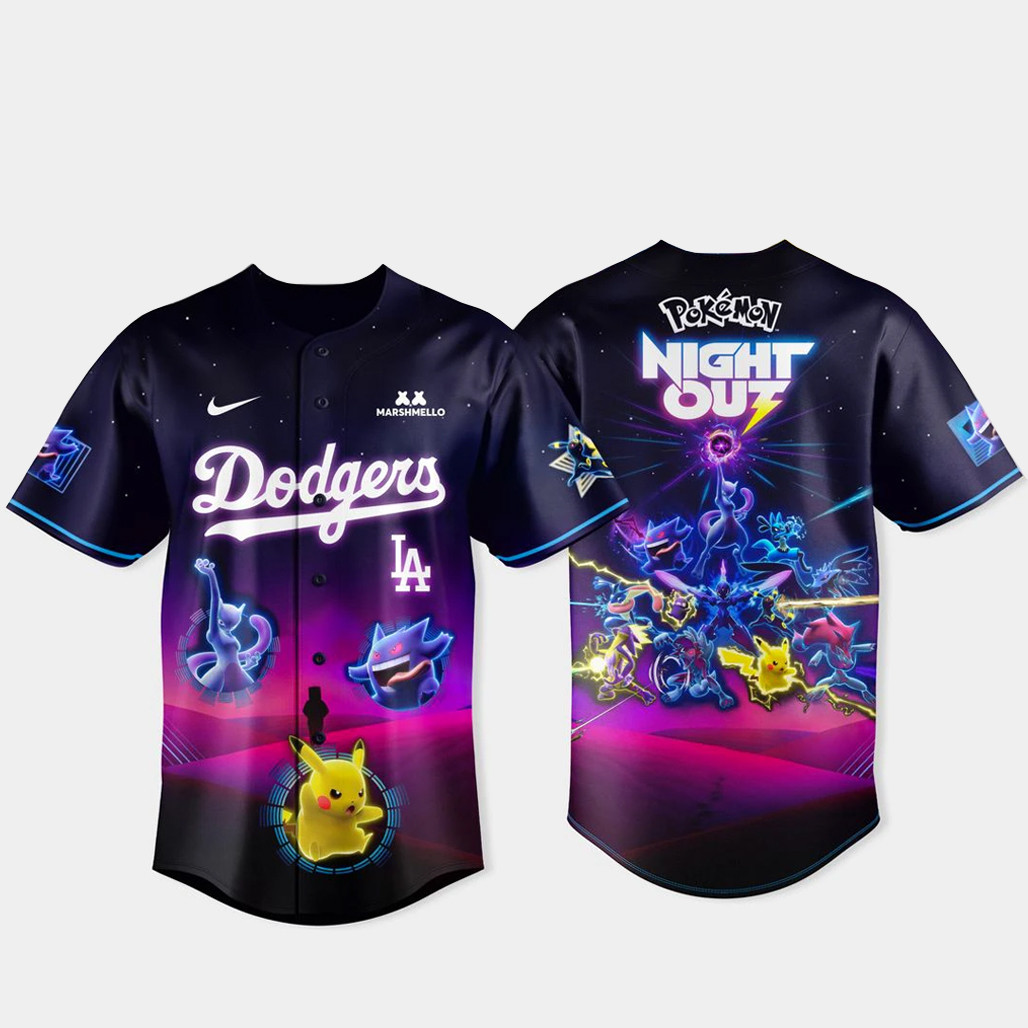 Los Angeles Dodgers x Pokmon Night Out 2026 Baseball Jersey