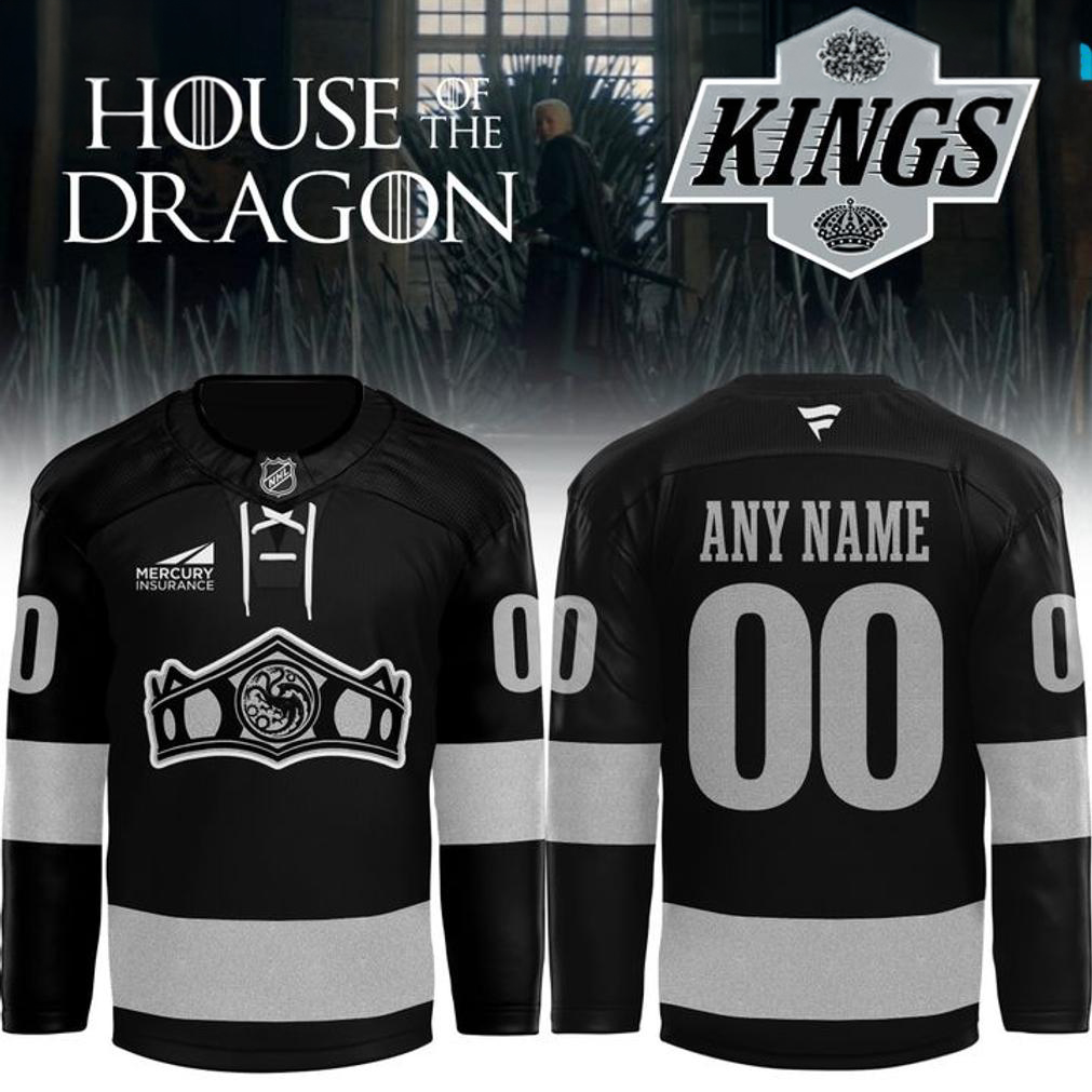 Los Angeles Kings House of the Dragon Black Jersey