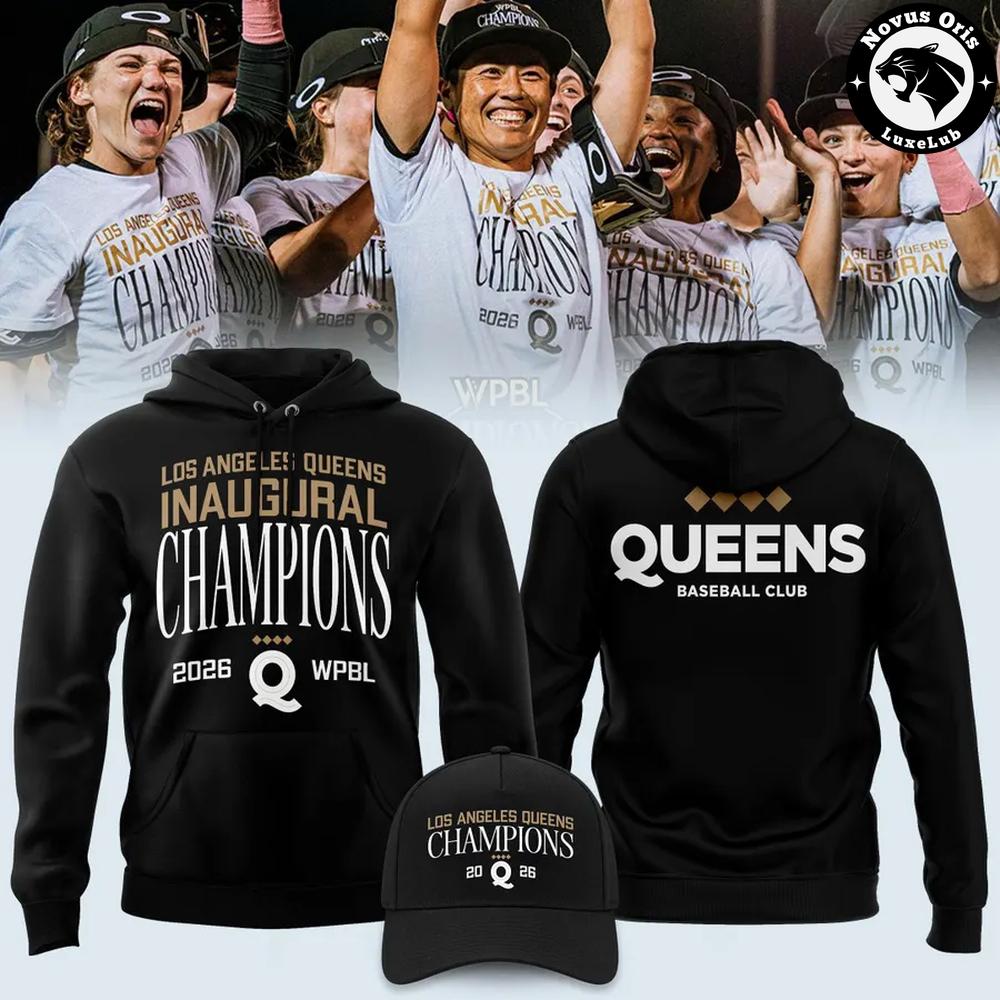 Los Angeles Queens WPBL 2026 Inaugural Champions Pullover Hoodie 1 - Unicasport Los Angeles Queens WPBL 2026 Inaugural Champions Pullover Hoodie