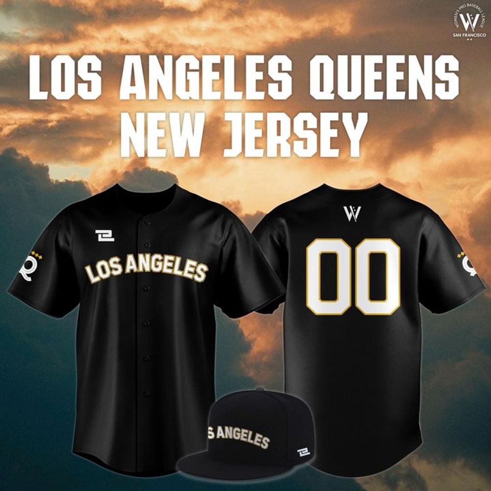 WPBL Los Angeles Queens 2026 Season Away Baseball Jersey