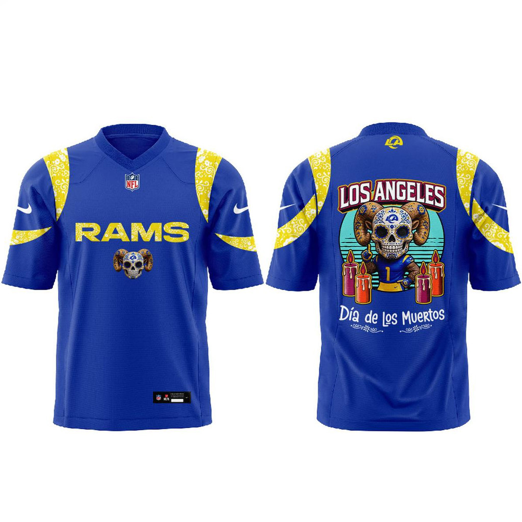 Los Angeles Rams Da de los Muertos 2026 Football Jersey