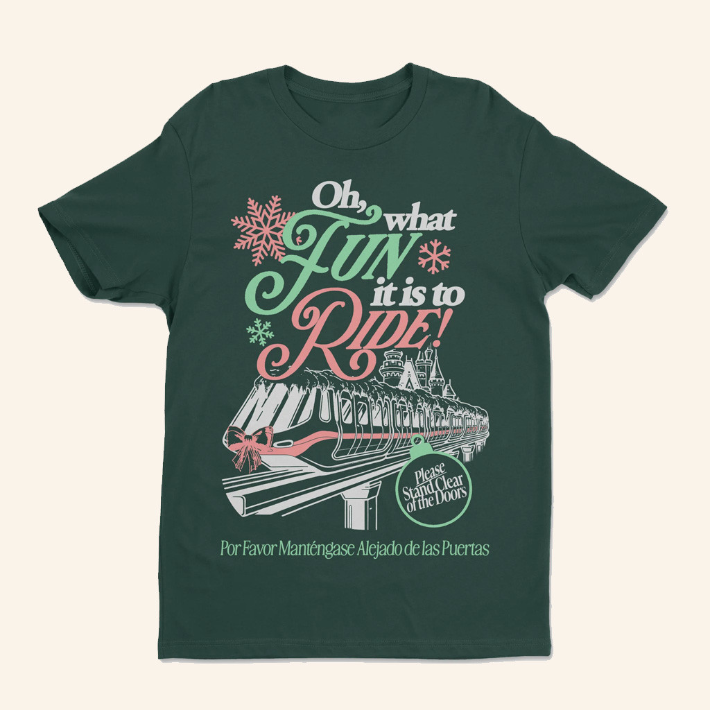 Lost Bros Trading Co Merch Oh What Fun Monorail T-Shirt Christmas Gifts For Sister