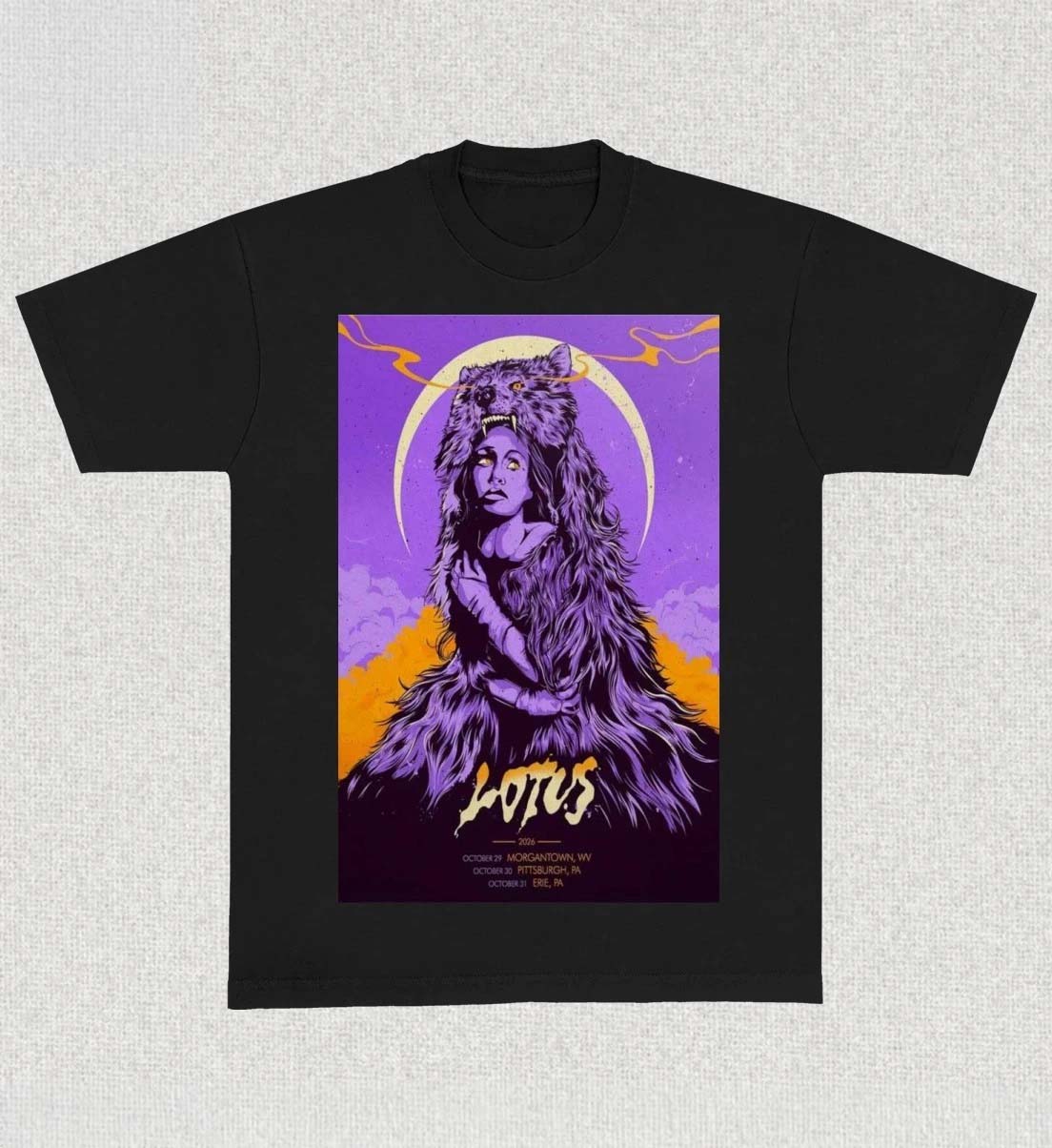 Lotus October 29 30 31 2026 Morgantown Pittsburgh Erie Tour Poster TShirt