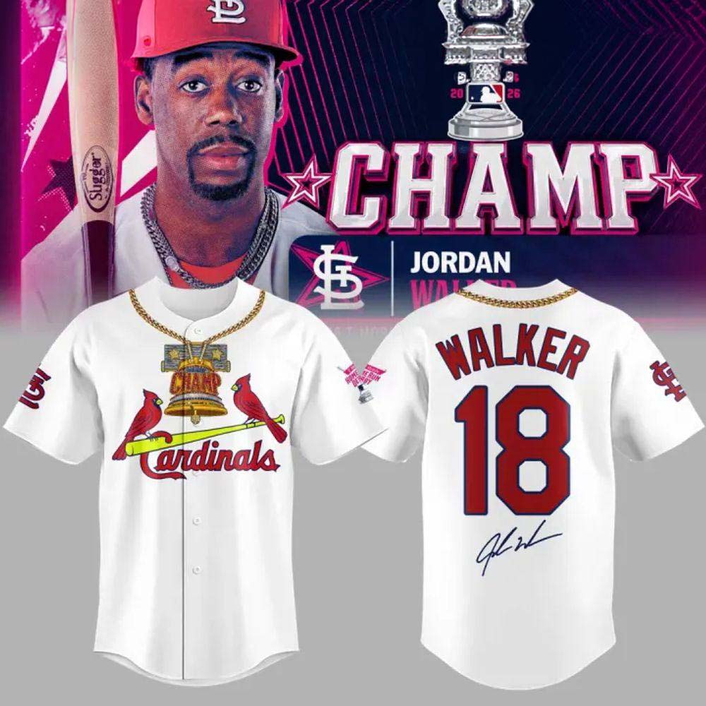 Jordan Walker St. Louis Cardinals 2026 Home Run Derby Champion Baseball Jersey - Best Gift for Fans