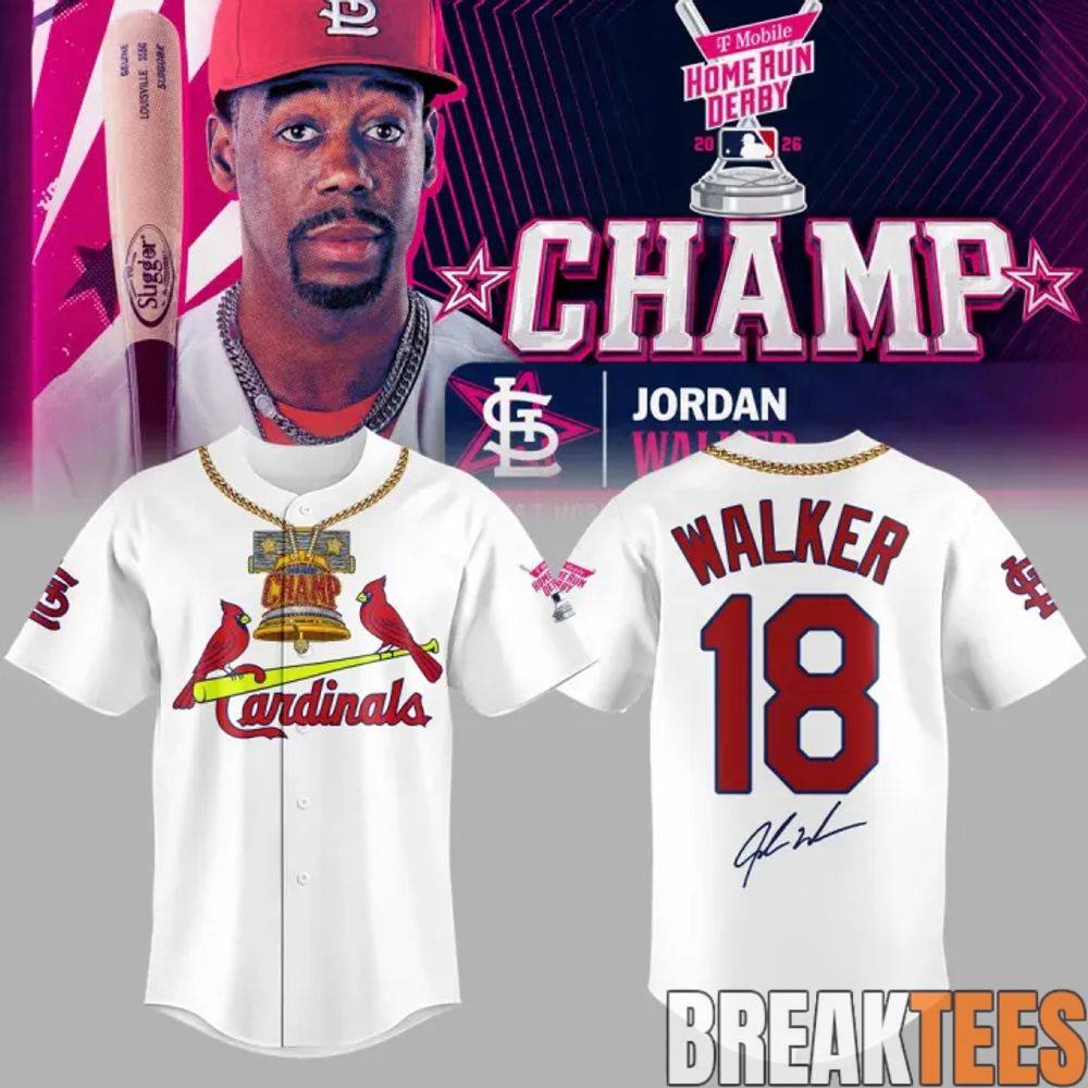 Jordan Walker Home Run Derby Champion Baseball Jersey - Louis Cardinals