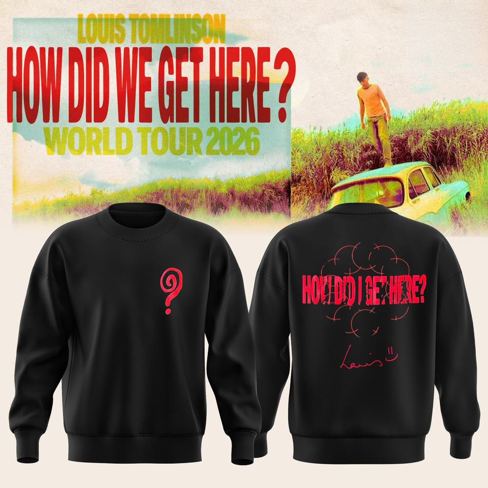 Louis Tomlinson Black Tour Dates Music Sweatshirt