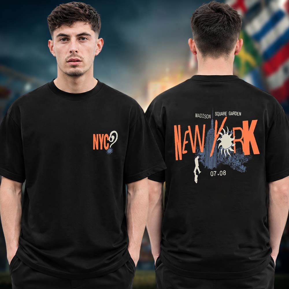 Louis Tomlinson Exclusive Madison Square Garden How Did We Get Here Black Two Sided Unisex T Shirt