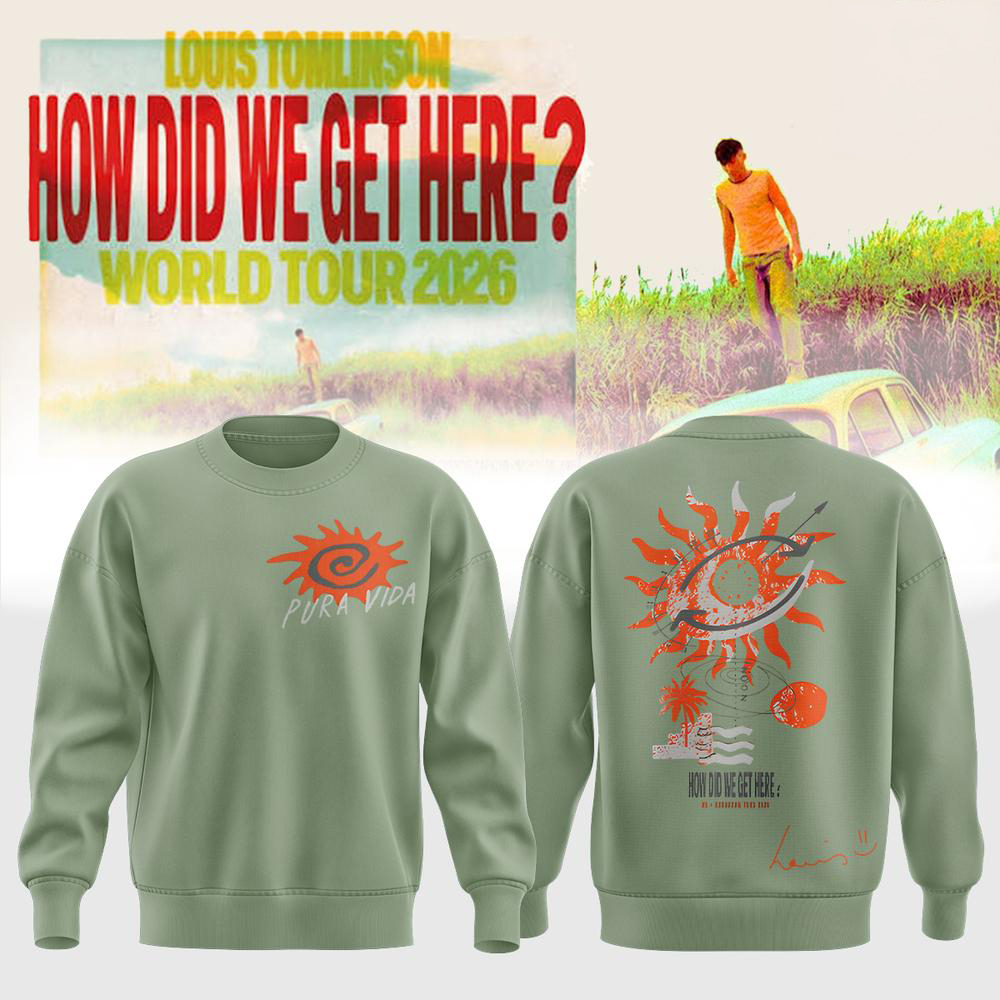 Louis Tomlinson Green How Did We Get Here Tour Sweatshirt