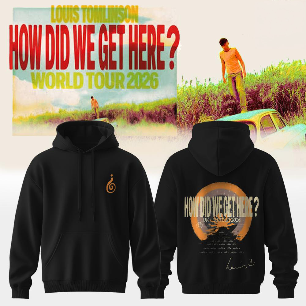 Louis Tomlinson How Did We Get Here Black Tour Hoodie