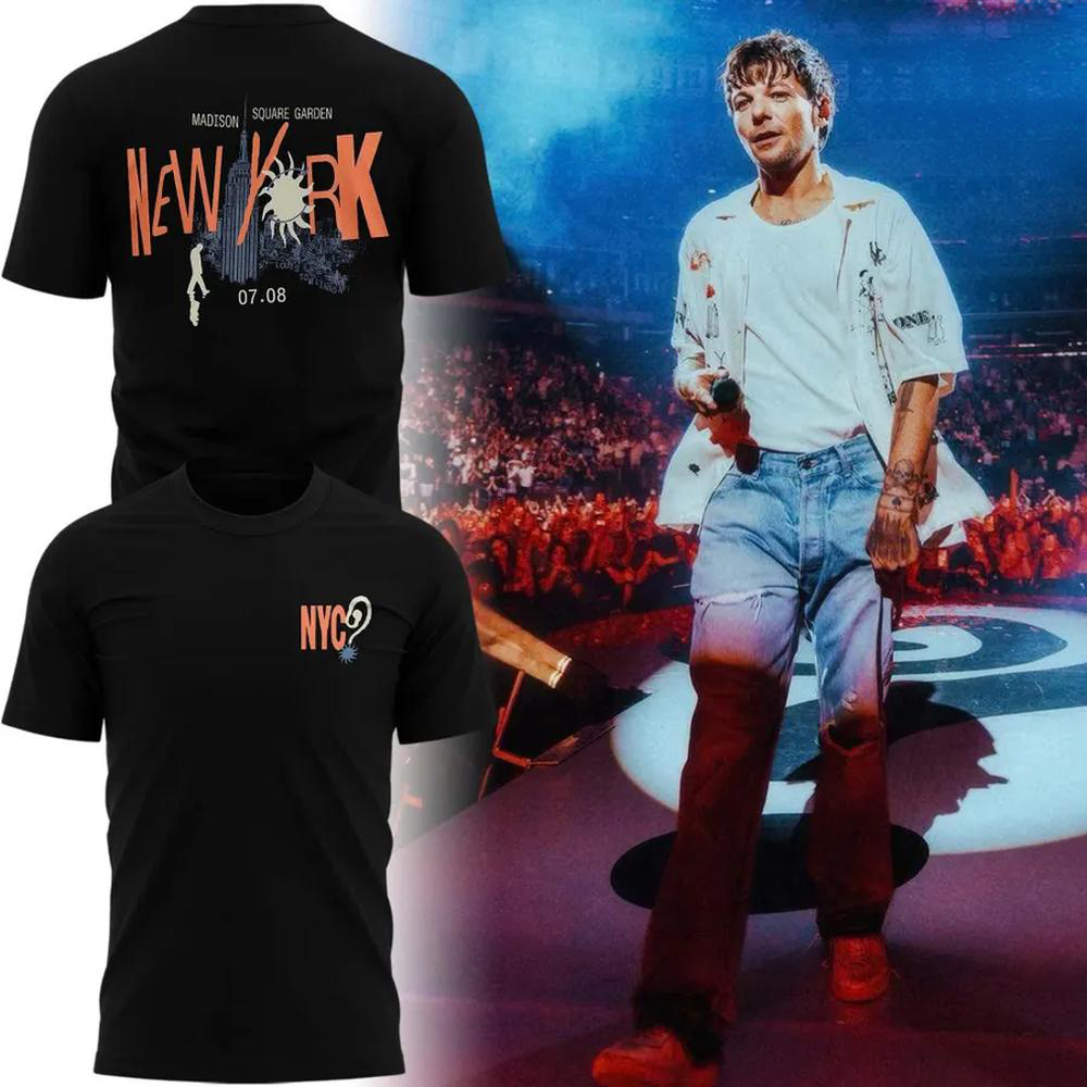 Louis Tomlinson NYC MSG Live Show Limited Edition Tour TShirt