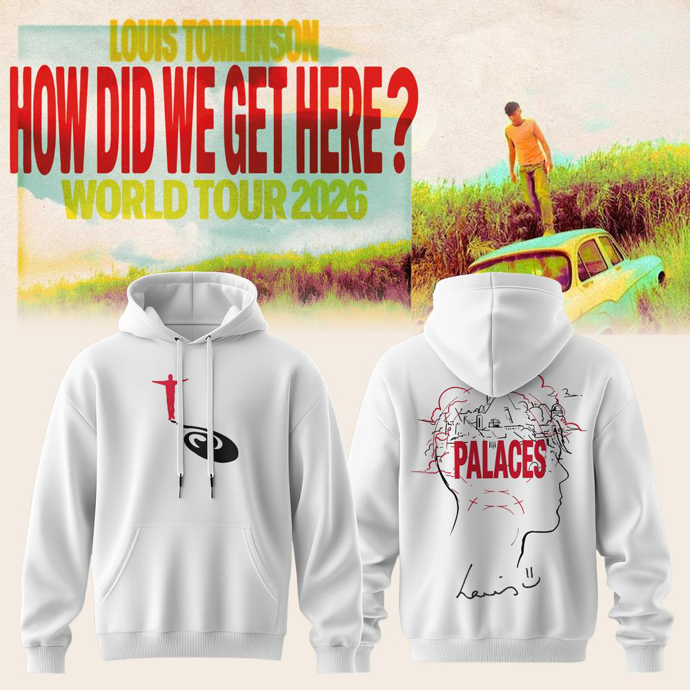 Louis Tomlinson White Tour Hoodie Music Fan Gift