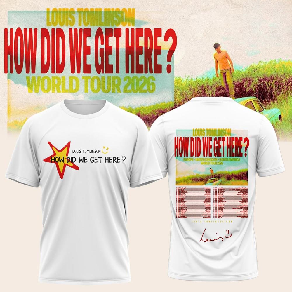 Louis Tomlinson Yellow Tour Date Graphic T Shirt