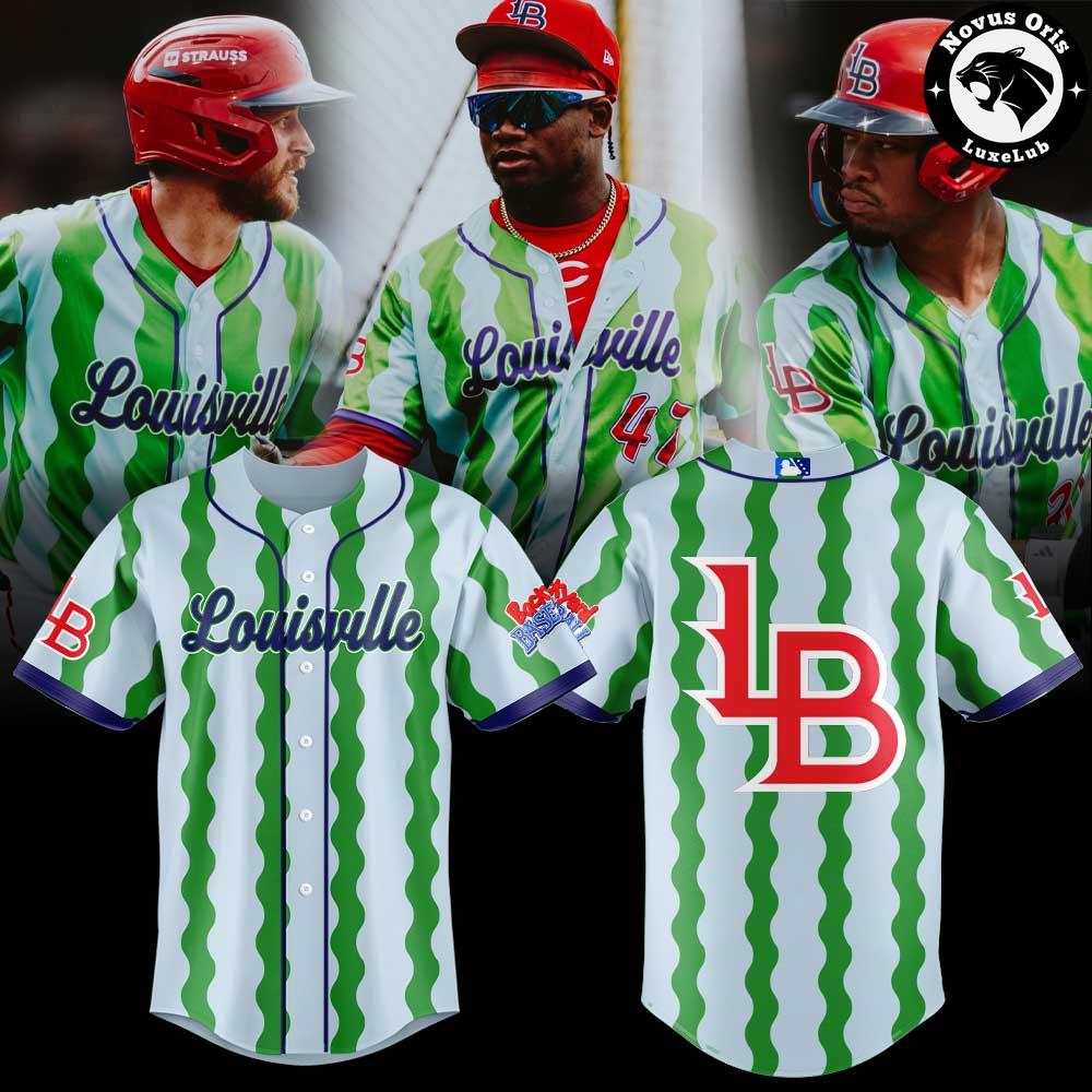 Louisville Bats x Backyard Baseball Melonheads Baseball Jersey 1 - Unicasport Louisville Bats x Backyard Baseball Melonheads Baseball Jersey
