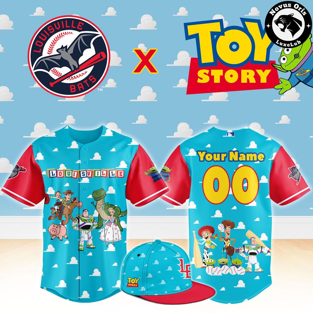 Louisville Bats x Toy Story Night Woody Buzz Lightyear Custom Baseball Jersey 1 - Unicasport Louisville Bats x Toy Story Night Woody Buzz Lightyear Custom Baseball Jersey