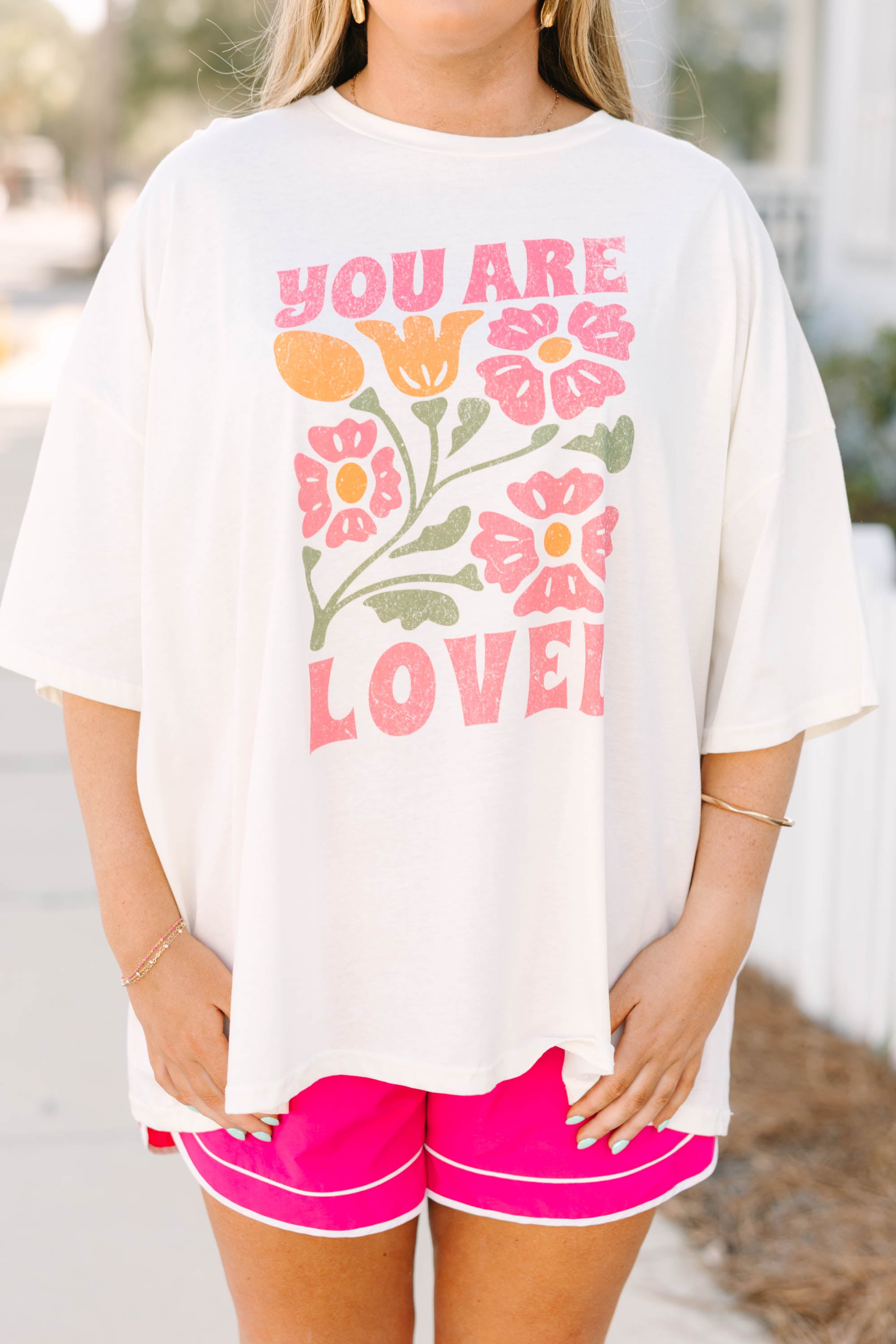 Loving Reminders Boyfriend Tee, Ivory 4 Loving Reminders Boyfriend Tee, Ivory - Image 4