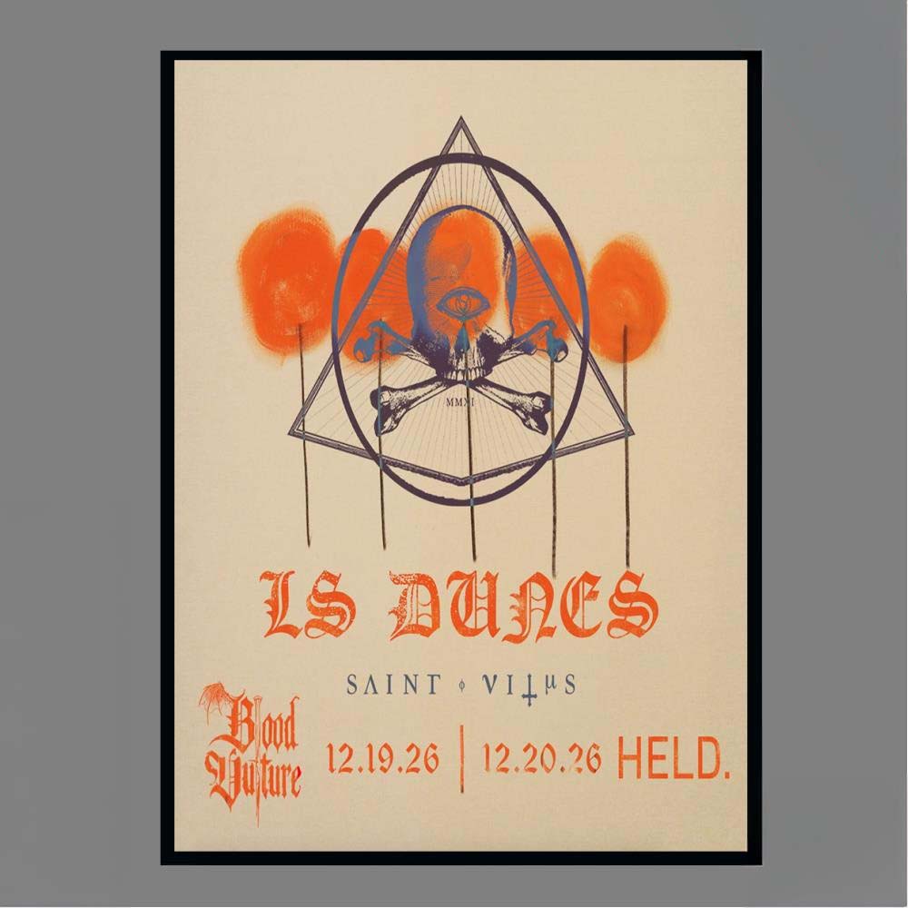 LS Dunes Saint Vitus 121926 122026 Held Blood Vulture Concert Poster
