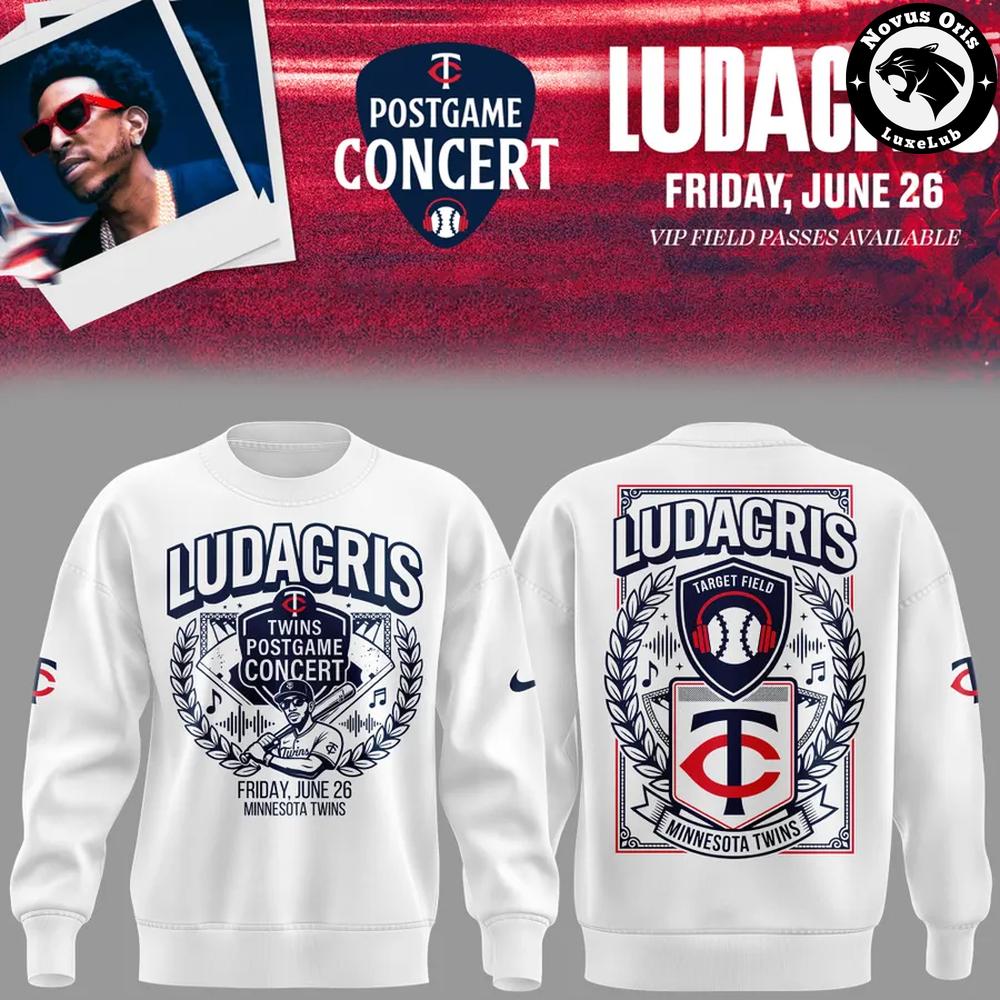 Ludacris Minnesota Twins Postgame Concert Sweatshirt 1 - Unicasport Ludacris Minnesota Twins Postgame Concert Sweatshirt