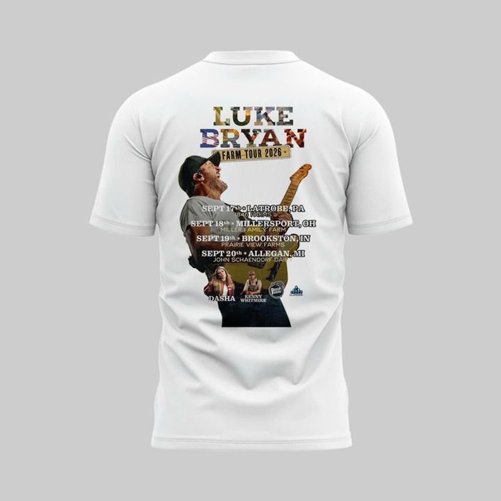 Luke Bryan Farm Tour 2026 Limited Edition Graphic T-Shirt - Image 3