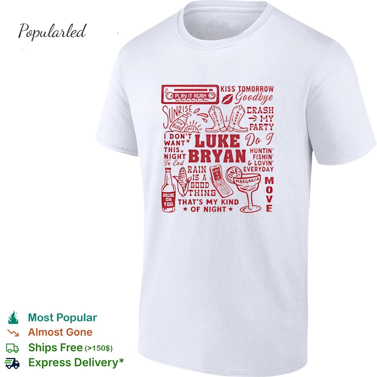 Luke Bryan Georgia Bulldogs kiss tomorow goodbye move 2026 shirt