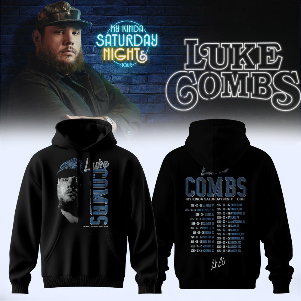 Luke Combs Black Country Concert Hoodie 2026