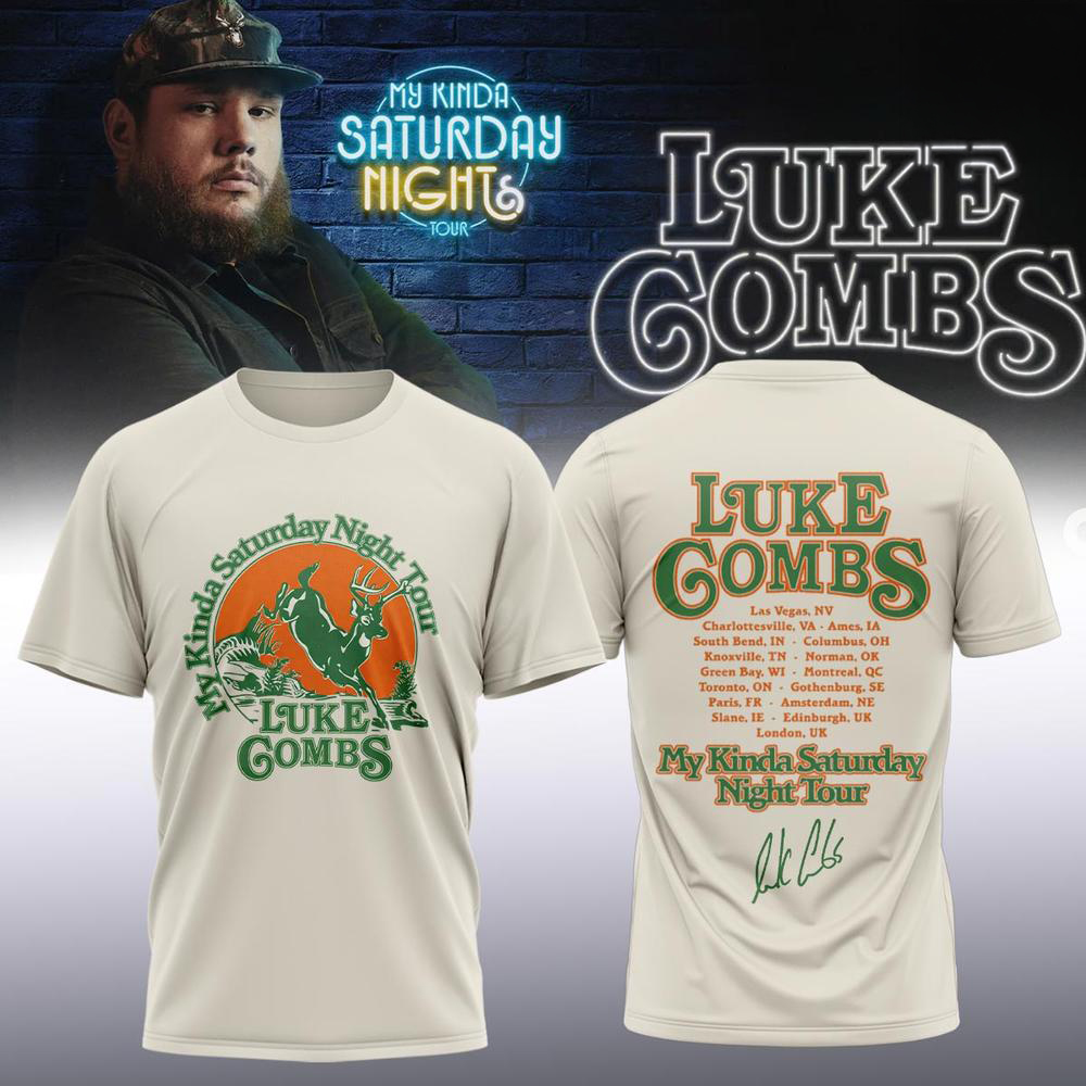 Luke Combs Cream Concert Fan T Shirt