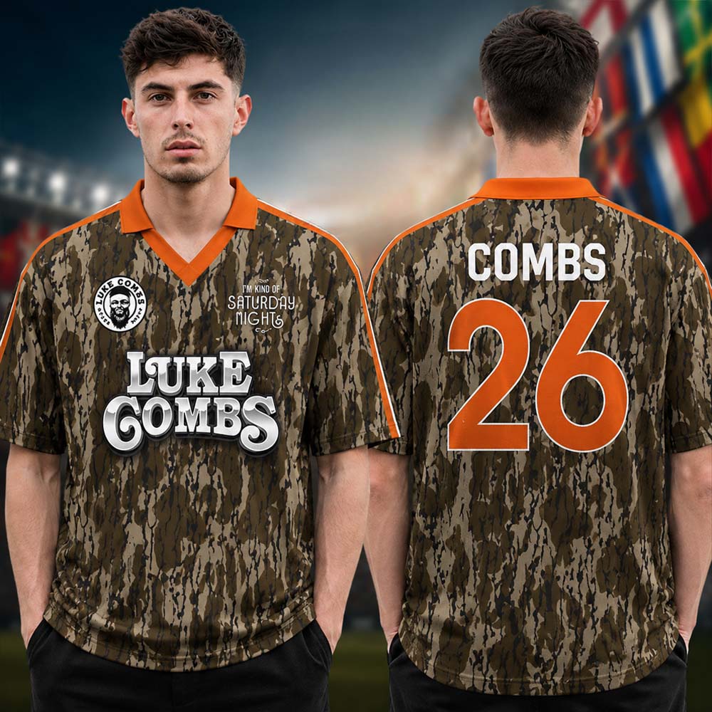 Luke Combs Europe UK Tour V Neck Jersey