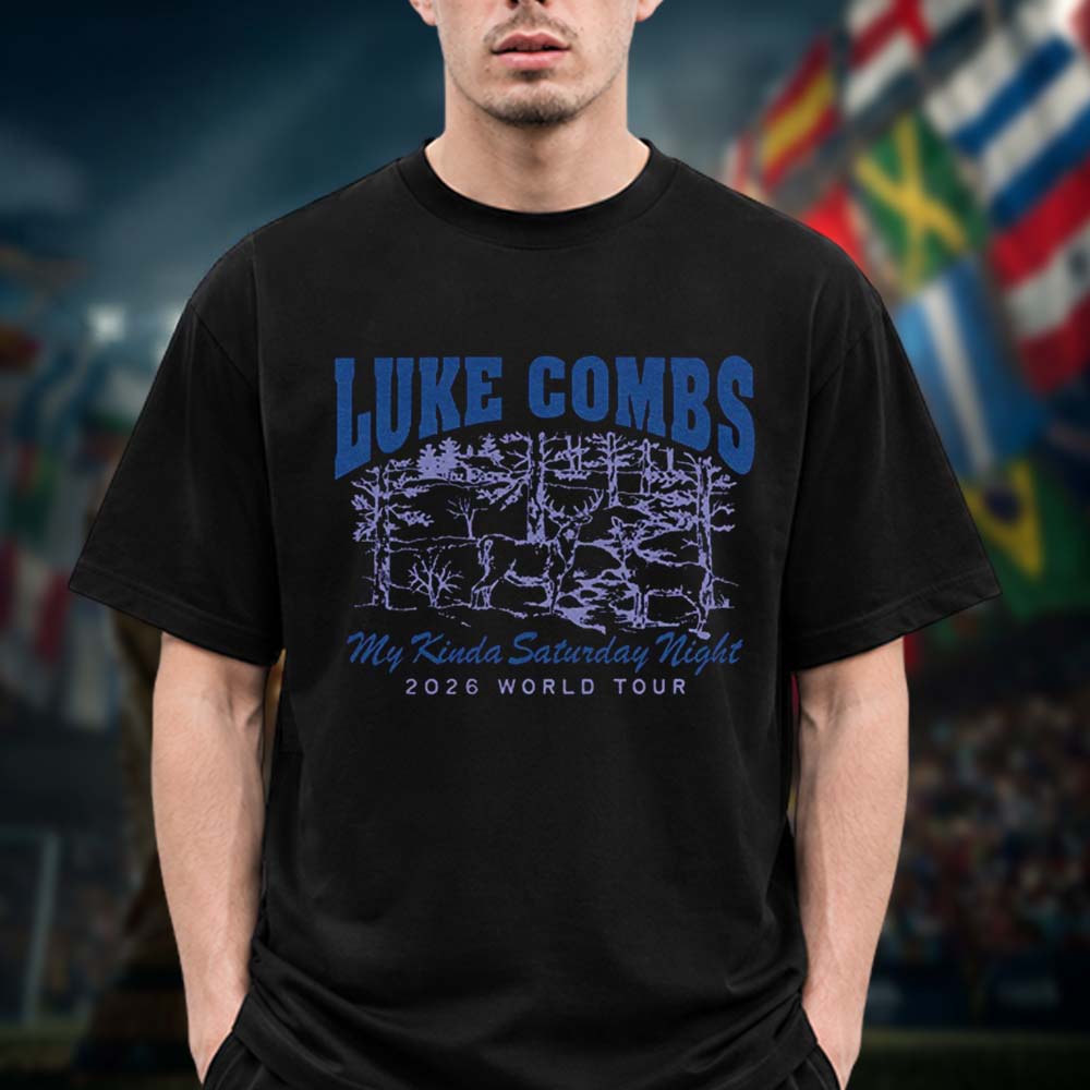 Luke Combs EU And UK My Kinda Saturday Night Tour 2026 Logo Unisex T Shirt