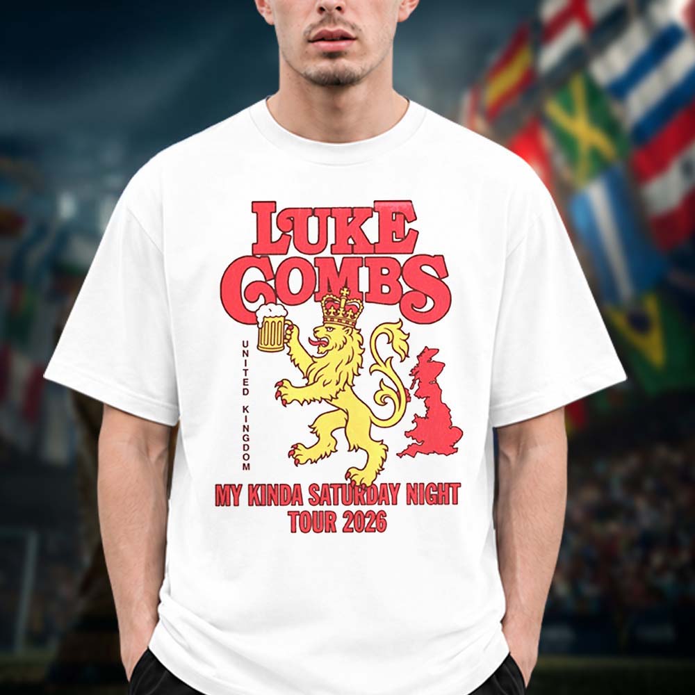 Luke Combs UK Event Tee EU And UK My Kinda Saturday Night Tour 2026 Lion Unisex T Shirt
