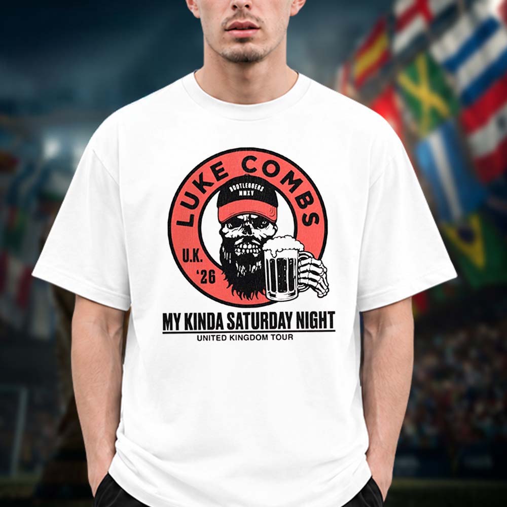 Luke Combs UK Event Tee EU And UK My Kinda Saturday Night Tour 2026 Logo Unisex T Shirt