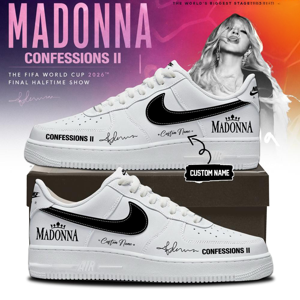 Madonna Black and White Concert Sneakers