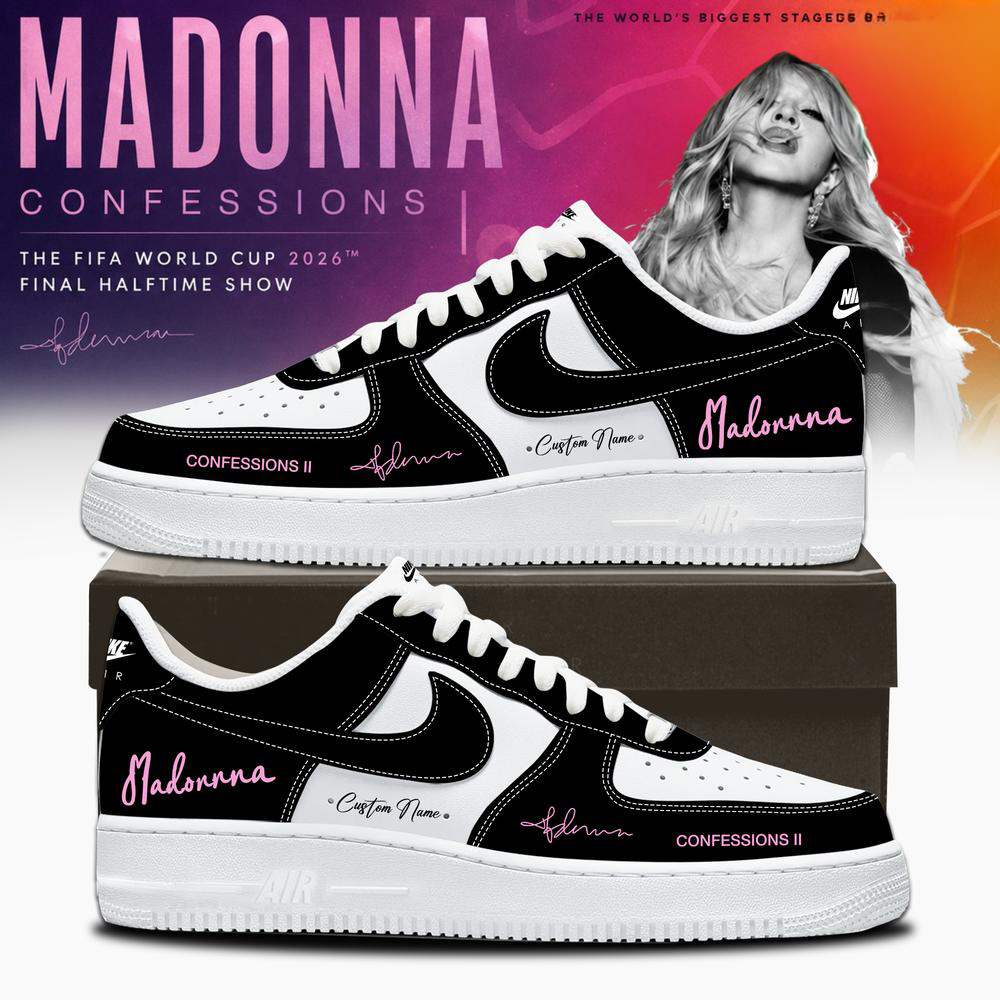 Madonna White Black Limited Edition Music Sneakers