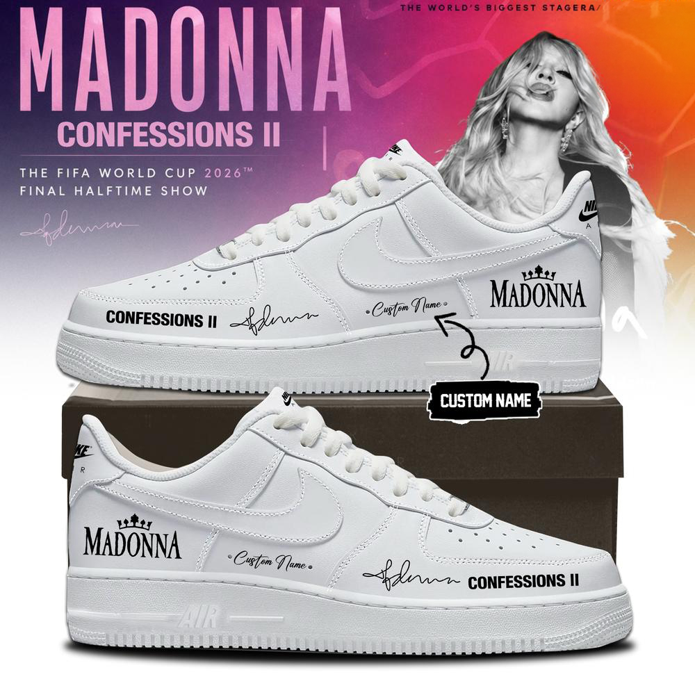 Madonna White Fan Sneakers